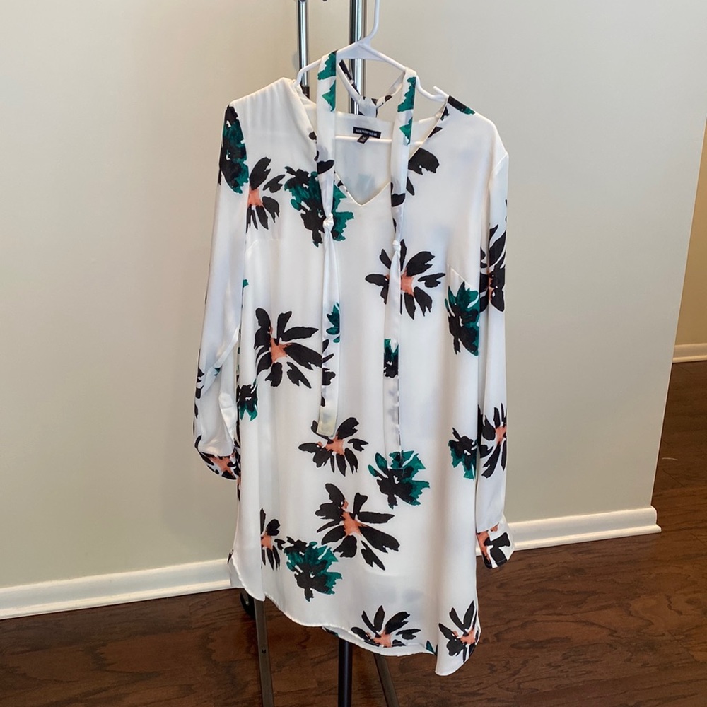 White patterned dress